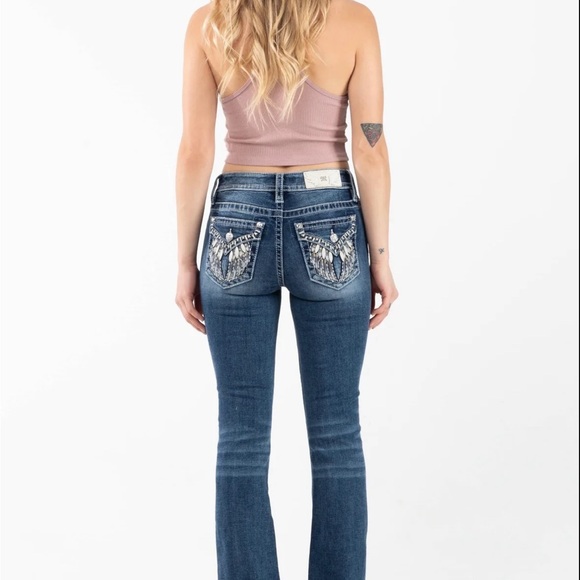 Distressed boot jeans never worn - Picture 3 of 8